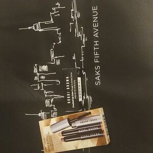 Bobbi Brown Mascara, Cream Shadow Stick Set & Ruby Lipstick & Reuseable Tote Bag